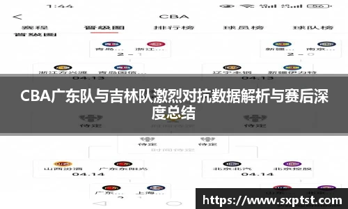 谈球吧CBA广东队与吉林队激烈对抗数据解析与赛后深度总结